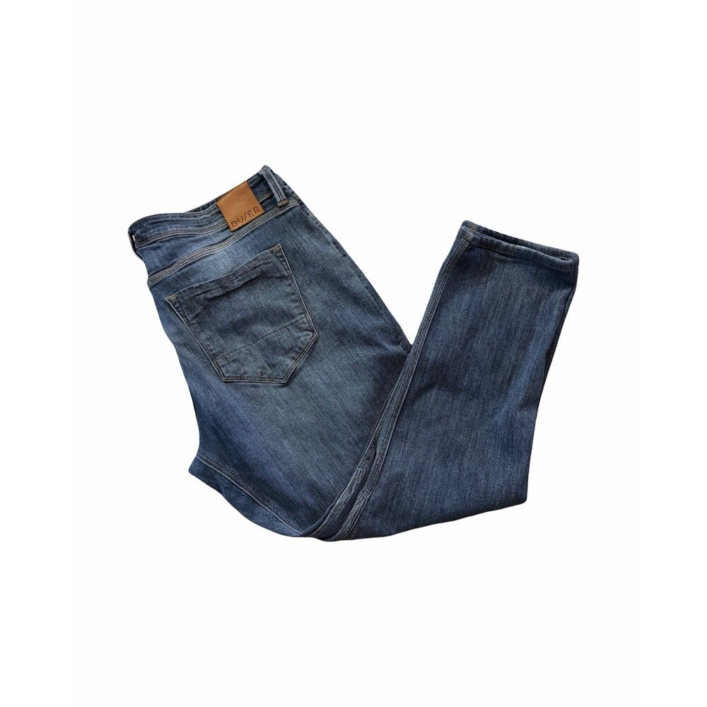 DUER Performance Denim Organic Cotton Jeans Mens 40x32 -Actual 40 X29 Relaxed - Picture 3 of 10